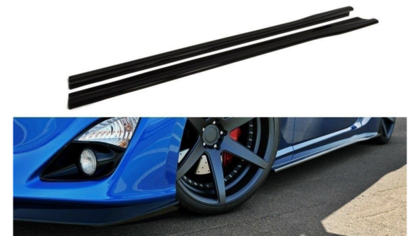 Lip Spoiler Toyota GT86 Side Skirts Gloss Black
