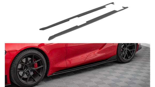 Lip Spoiler Toyota Supra V Side Skirts Street Pro Black