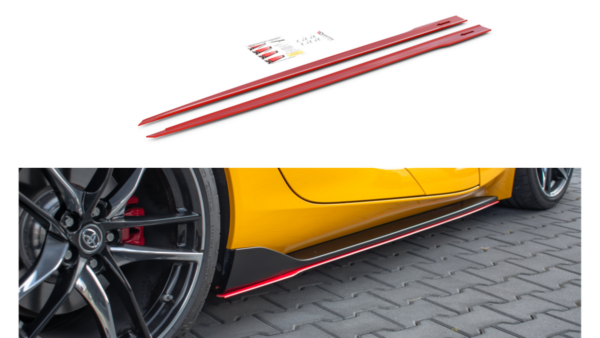 Lip Spoiler Toyota Supra V Side Skirts v.2 Red