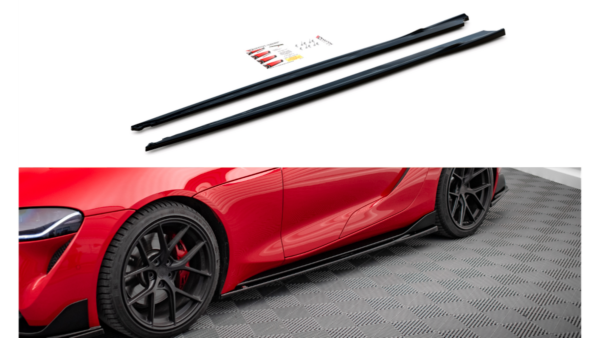 Lip Spoiler Toyota Supra V Side Skirts v.3 Gloss Black