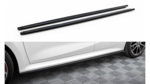 Lip Spoiler Toyota Yaris IV Side Skirts v.2 Gloss Black