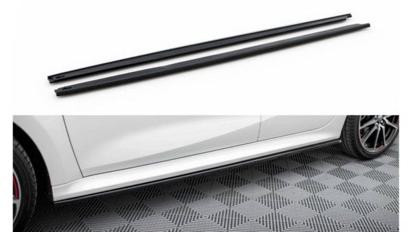 Lip Spoiler Toyota Yaris IV Side Skirts v.2 Gloss Black