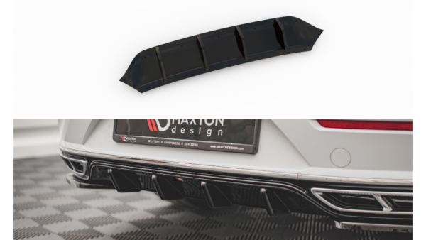 Lip Spoiler Volkswagen Arteon R-Line Facelift Rear Valance Gloss Black