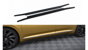 Lip Spoiler Volkswagen Arteon R-Line Side Skirts Gloss Black