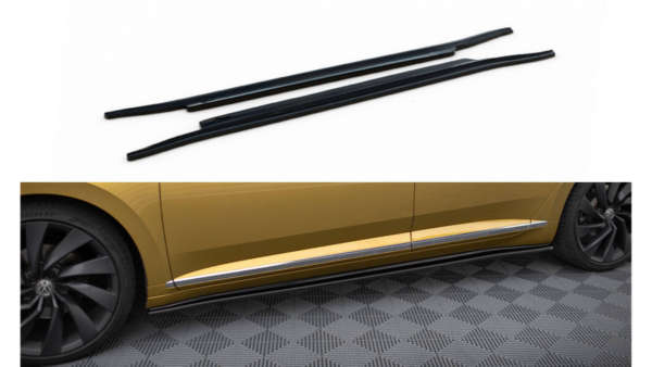 Lip Spoiler Volkswagen Arteon R-Line Side Skirts Gloss Black