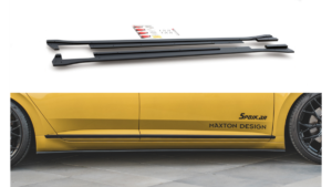 Lip Spoiler Volkswagen Arteon R-Line Side Skirts Racing Black-Red