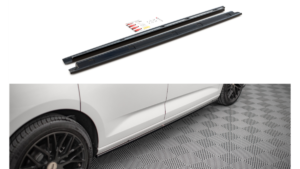 Lip Spoiler Volkswagen Caddy V Side Skirts Gloss Black
