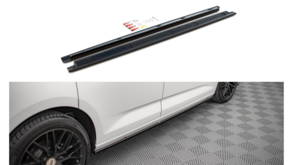 Lip Spoiler Volkswagen Caddy V Side Skirts Gloss Black