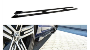 Lip Spoiler Volkswagen Golf 7 Facelift R Side Skirts v.1 Gloss Black