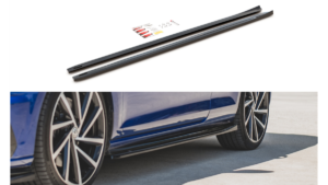 Lip Spoiler Volkswagen Golf 7 Facelift R Side Skirts v.4 Gloss Black