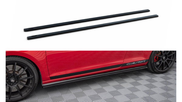 Lip Spoiler Volkswagen Golf 7 GTI CLUBSPORT Side Skirts Gloss Black