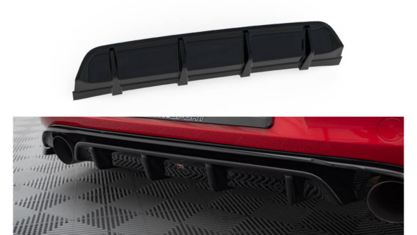 Lip Spoiler Volkswagen Golf 7 GTI CLUBSPORT Rear Valance Gloss Black