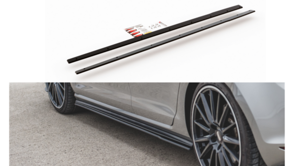 Lip Spoiler Volkswagen Golf 7 GTI Side Skirts Racing Red