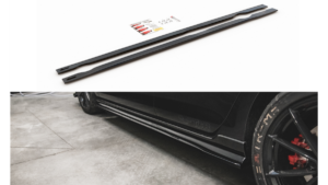 Lip Spoiler Volkswagen Golf 7 GTI TCR Side Skirts Red