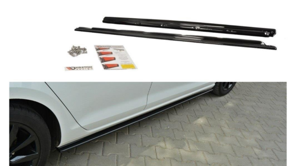Lip Spoiler Volkswagen Golf 7 Side Skirts Gloss Black