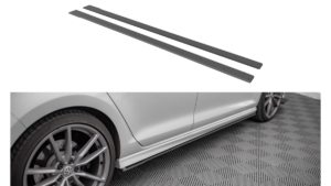 Lip Spoiler Volkswagen Golf 7 R Side Skirts Street Pro Black