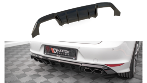 Lip Spoiler Volkswagen Golf 7 R Rear Valance Gloss Black