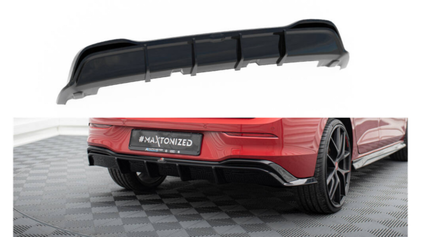 Lip Spoiler Volkswagen Golf 8 GTE Rear Valance Gloss Black