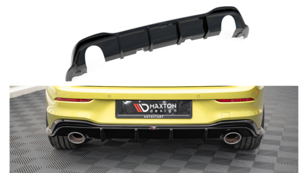 Lip Spoiler Volkswagen Golf 8 GTI Clubsport Rear Valance Gloss Black
