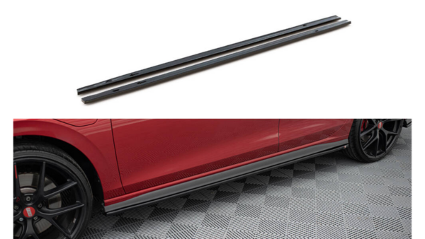 pol_pl_Dokladka-Volkswagen-Golf-8-GTI-GTE-GTI-Clubsport-R-Line-Progi-v-1-Gloss-Black-273881_6.png Lip Spoiler Volkswagen Golf 8 GTI GTE GTI Clubsport R-Line Side Skirts v.1 Gloss Black