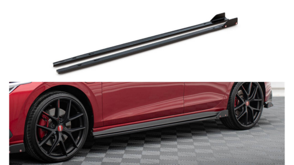 pol_pl_Dokladka-Volkswagen-Golf-8-GTI-GTE-GTI-Clubsport-R-Line-Progi-v-2-Gloss-Black-Flaps-274247_8.png Lip Spoiler Volkswagen Golf 8 GTI GTE GTI Clubsport R-Line Side Skirts v.2 Gloss Black + Flaps