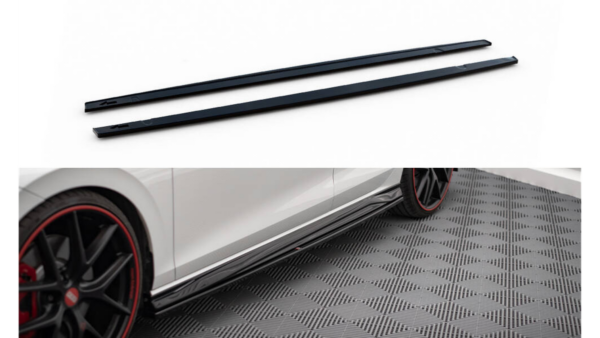 Lip Spoiler Volkswagen Golf 8 GTI GTE GTI Clubsport R-Line Side Skirts v.4