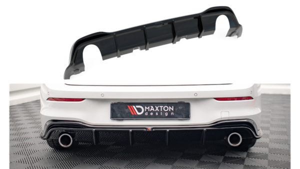 Lip Spoiler Volkswagen Golf 8 GTI Rear Valance v.4 Gloss Black