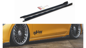 Lip Spoiler Volkswagen Golf 8 Side Skirts v.2 Gloss Black