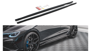 Lip Spoiler Volkswagen Golf 8 R Side Skirts v.1 Gloss Black
