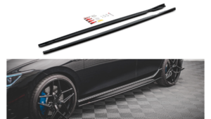 Lip Spoiler Volkswagen Golf 8 R Side Skirts v.2 Gloss Black