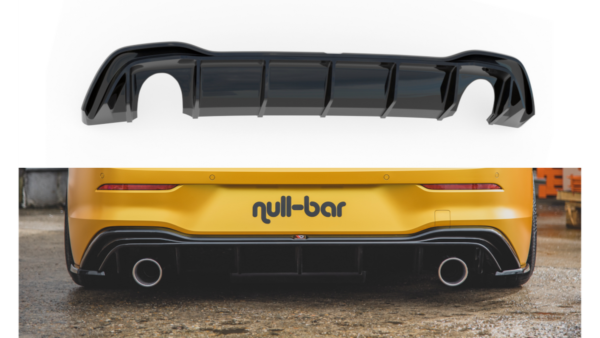 Lip Spoiler Volkswagen Golf 8 Rear Valance GTI Look Gloss Black