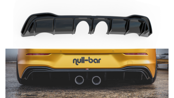 Lip Spoiler Volkswagen Golf 8 Rear Valance R32 Look Gloss Black