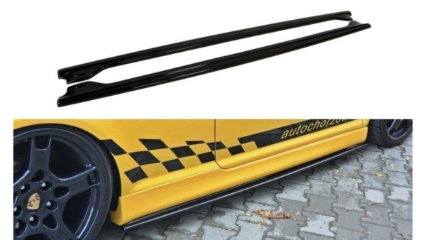 Lip Spoiler Volkswagen Golf IV R32 Side Skirts Gloss Black