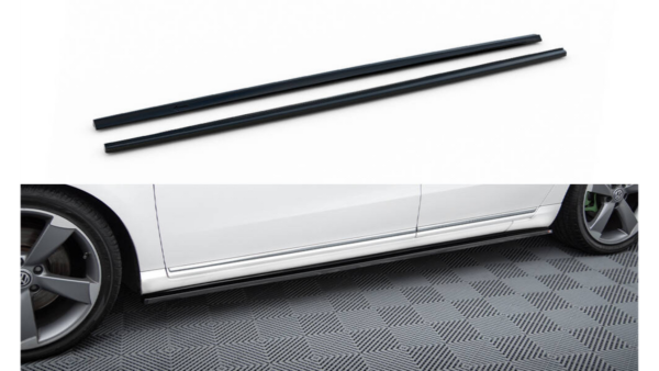 Lip Spoiler Volkswagen Passat B7 R-Line Side Skirts Gloss Black