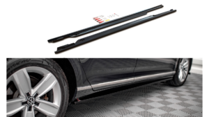 Lip Spoiler Volkswagen Passat B8 Facelift Side Skirts Gloss Black