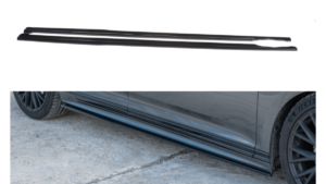 Lip Spoiler Volkswagen Passat B8 R-Line Side Skirts Gloss Black