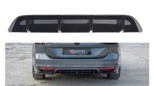 Lip Spoiler Volkswagen Passat B8 R-Line Rear Gloss Black