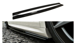 Lip Spoiler Volkswagen Passat CC R36 Rline Side Skirts Gloss Black