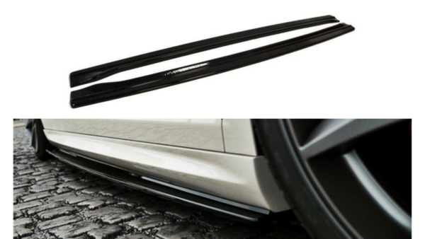 Lip Spoiler Volkswagen Passat CC R36 Rline Side Skirts Gloss Black