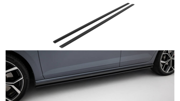 Side Skirts Volkswagen Polo GTI Mk6 Facelift Street Pro Black-Red