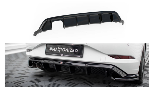 Lip Spoiler Volkswagen Polo VI Facelift GTI Rear Valance Gloss Black
