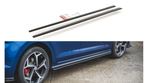 Lip Spoiler Volkswagen Polo VI GTI Side Skirts Racing Black-Red