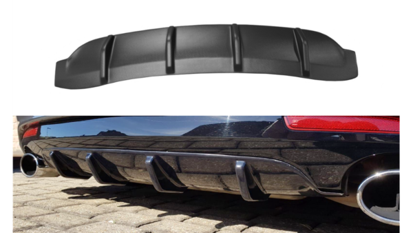 Lip Spoiler Volkswagen Scirocco III Facelift R Rear Valance Gloss Black