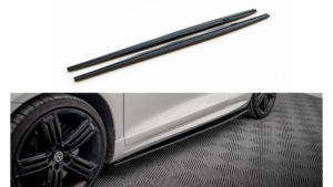 Lip Spoiler Volkswagen Scirocco III R Side Skirts Gloss Black