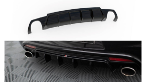 Lip Spoiler Volkswagen Scirocco III R Rear Valance v.2 Gloss Black