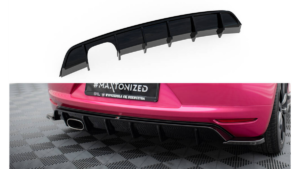 Lip Spoiler Volkswagen Scirocco III Rear Valance v.1 Gloss Black