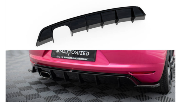 Lip Spoiler Volkswagen Scirocco III Rear Valance v.1 Gloss Black