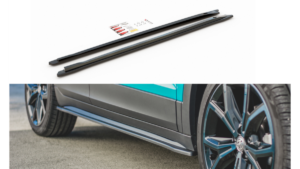 Lip Spoiler Volkswagen T-Cross Side Skirts Gloss Black