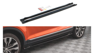 Lip Spoiler Volkswagen T-Roc Side Skirts Gloss Black