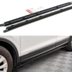 Lip Spoiler Volkswagen Tiguan II Side Skirts Gloss Black